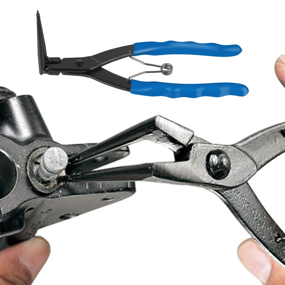 90 Degree Bent Nose Circlip Pliers for Automotive Repairs - 10