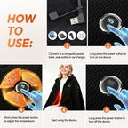 USB Heated Hooded Shawl Wearable Graphene Blanket