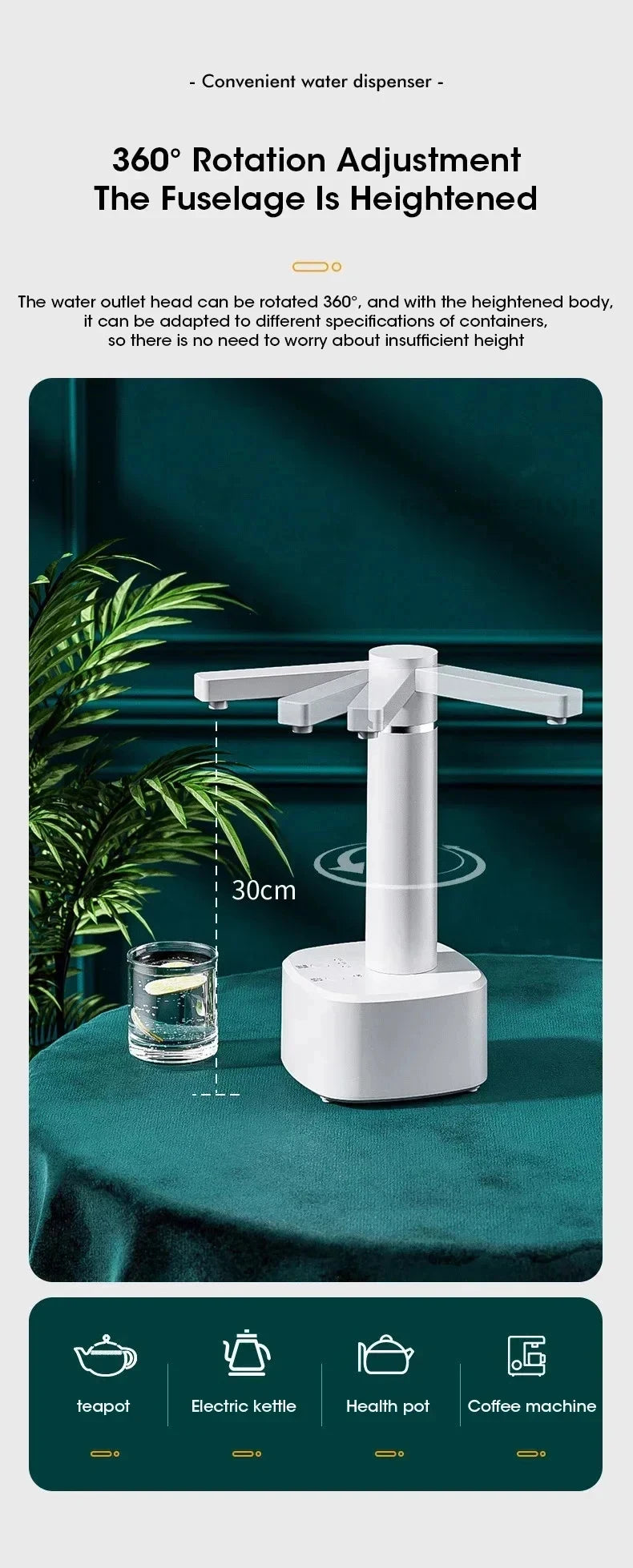 3-Gear Automatic Desktop Water Dispenser Pump - 7