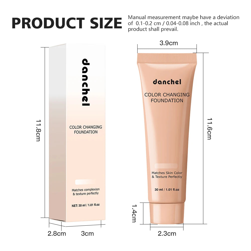 Color-Changing Liquid Foundation for Flawless Skin Tone - 16
