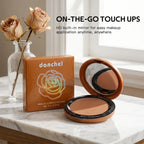 Matte Bronze Pressed Powder for Facial Contouring and Setting