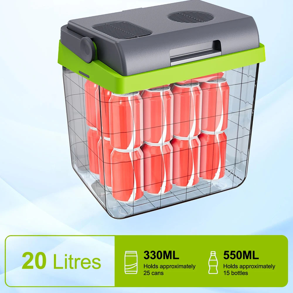 Portable 20L Electric Cooling and Heating Fridge for Travel - 4