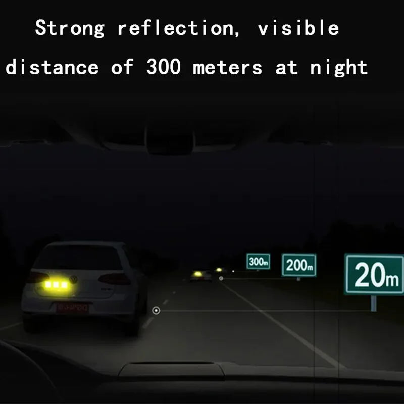 Reflective Safety Warning Stickers for Vehicles (10 Pack)