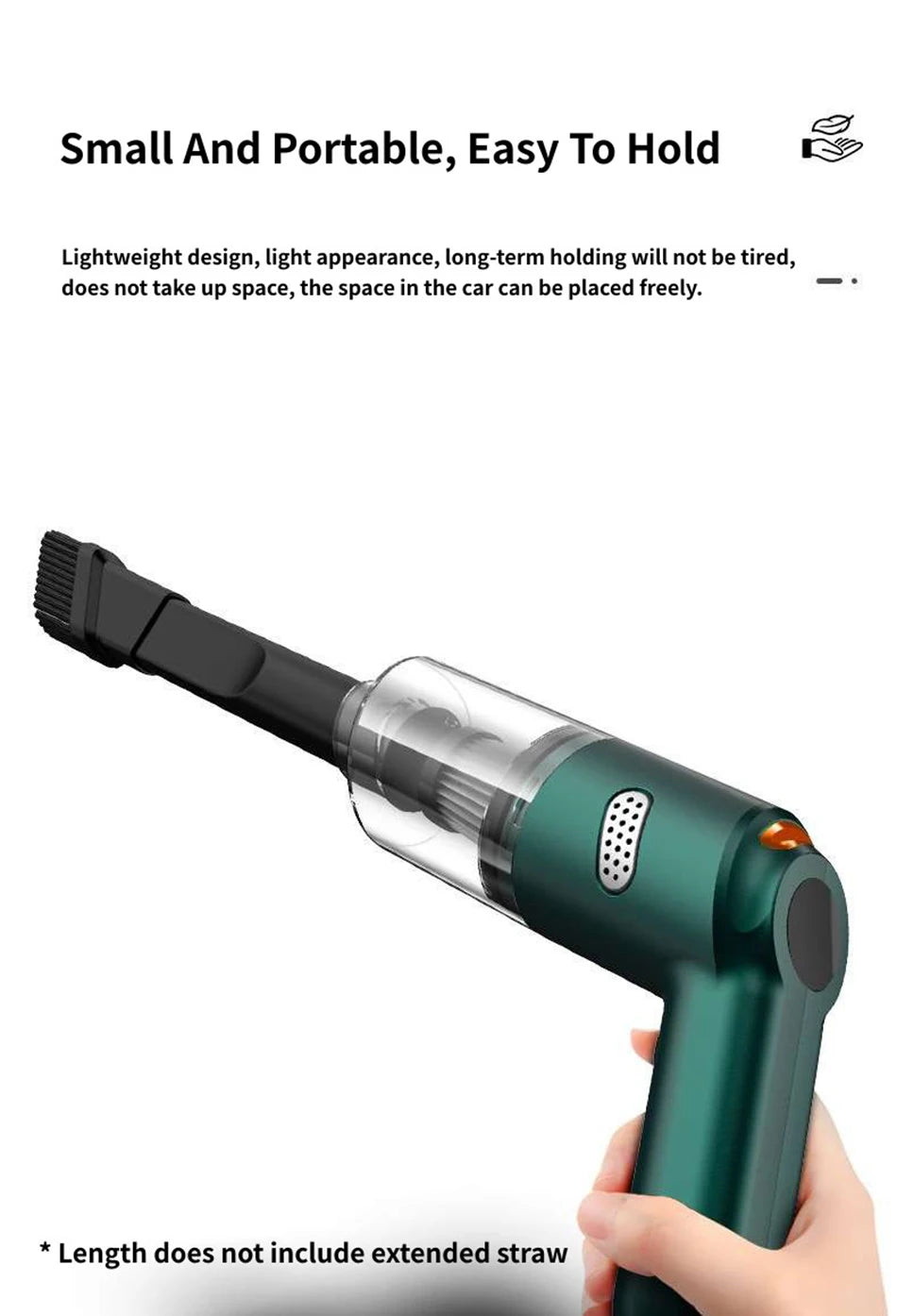 Portable Wireless Handheld Vacuum for Car and Home - 12