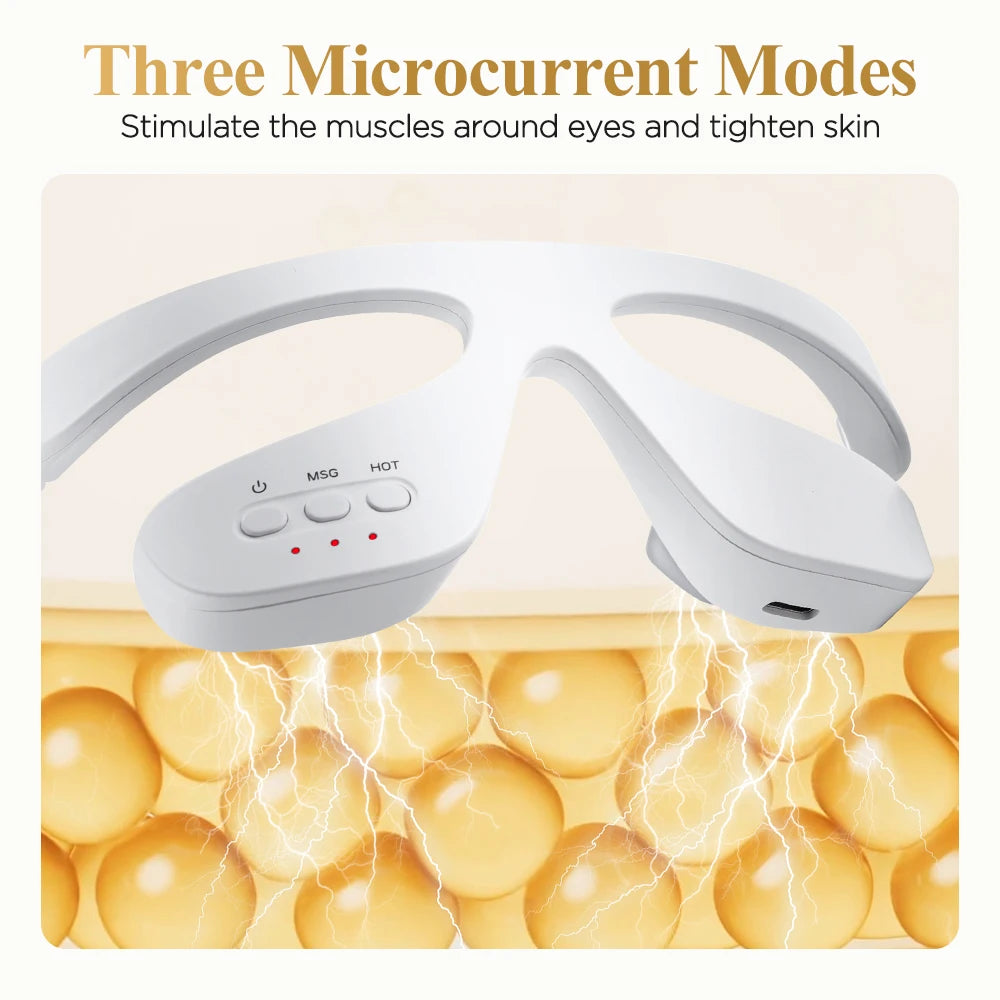 3D LED Red Light Therapy Eye Massager for Fatigue and Dark Circles - 16