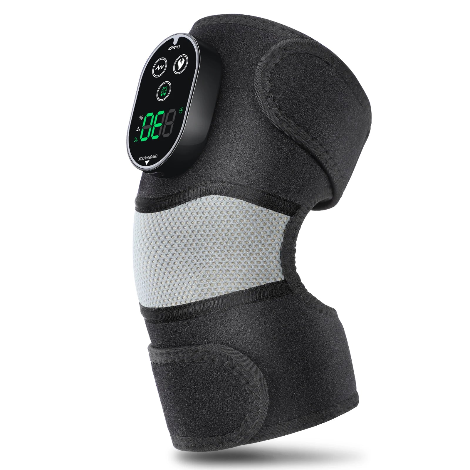 Heated Vibration Knee Massager Wrap for Joint Pain Relief - 16