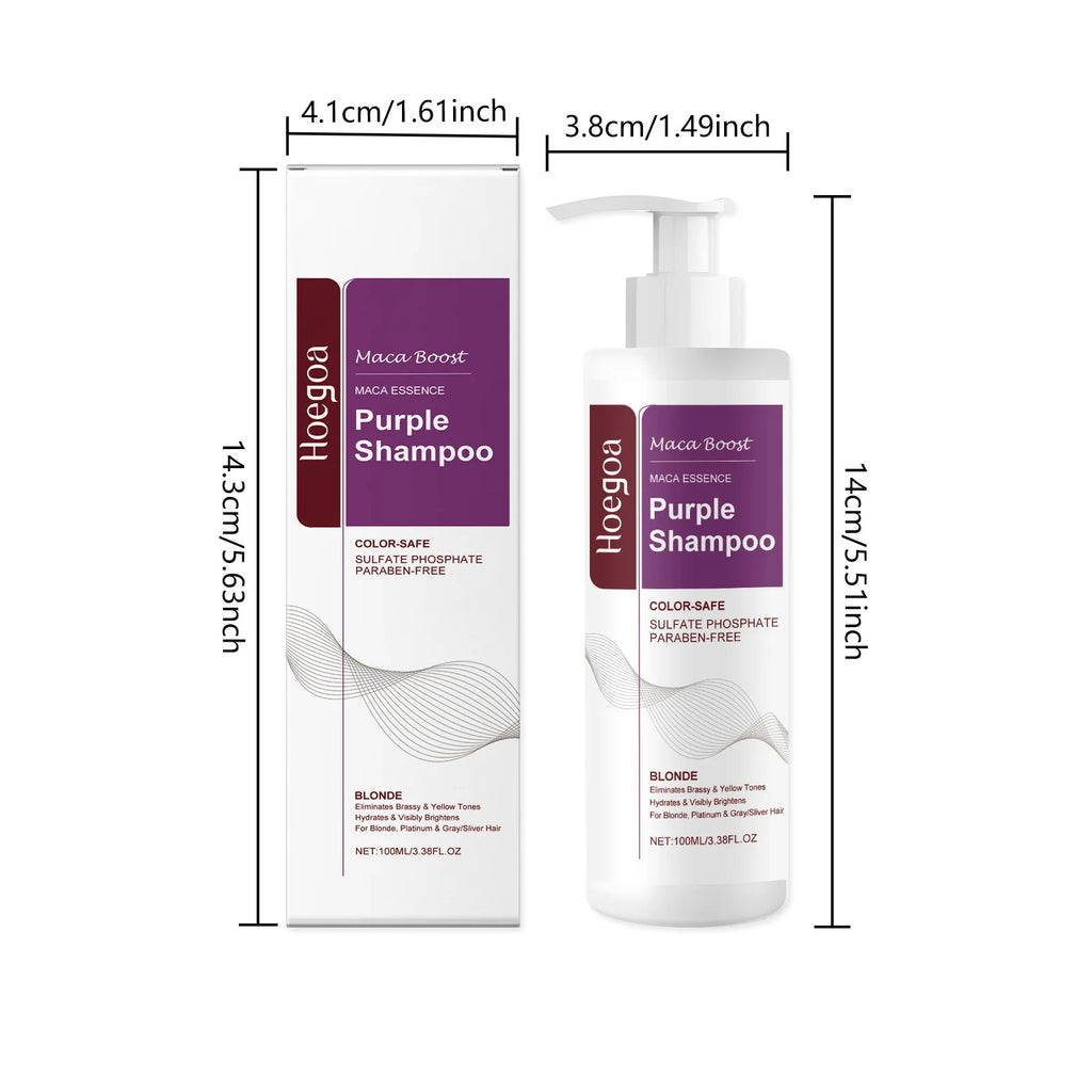 Purple Hair Mask and Shampoo Set for Color Protection