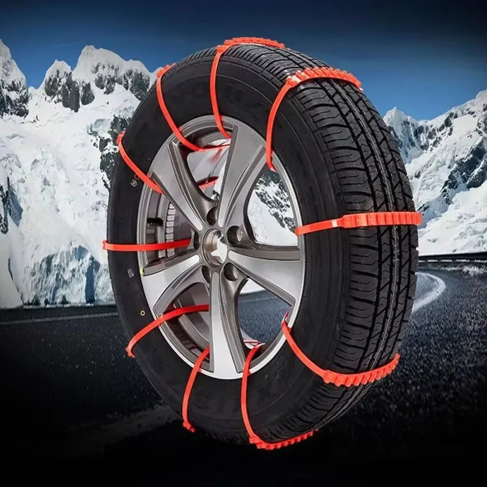 Emergency Anti-Slip Tire Traction Straps for Snow and Mud
