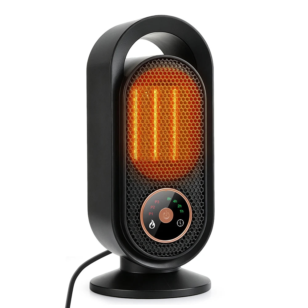 Portable Electric Ceramic Desktop Heater with Timer