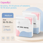 Pump-Free Vacuum Compression Storage Bags for Bedding and Clothes