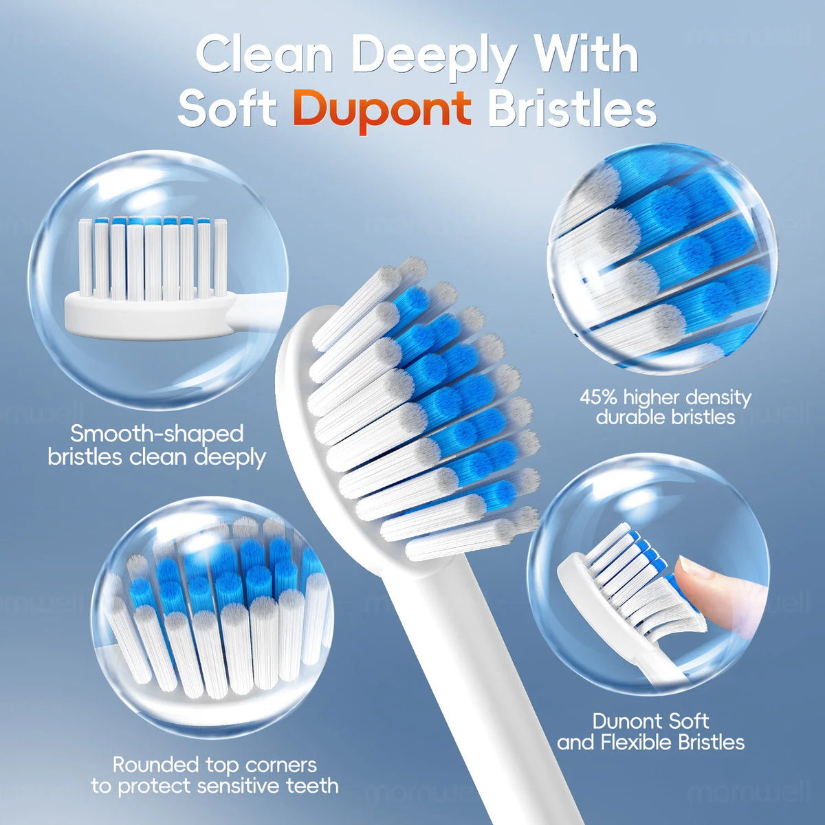 Rechargeable Sonic Electric Toothbrush with 6 Cleaning Modes