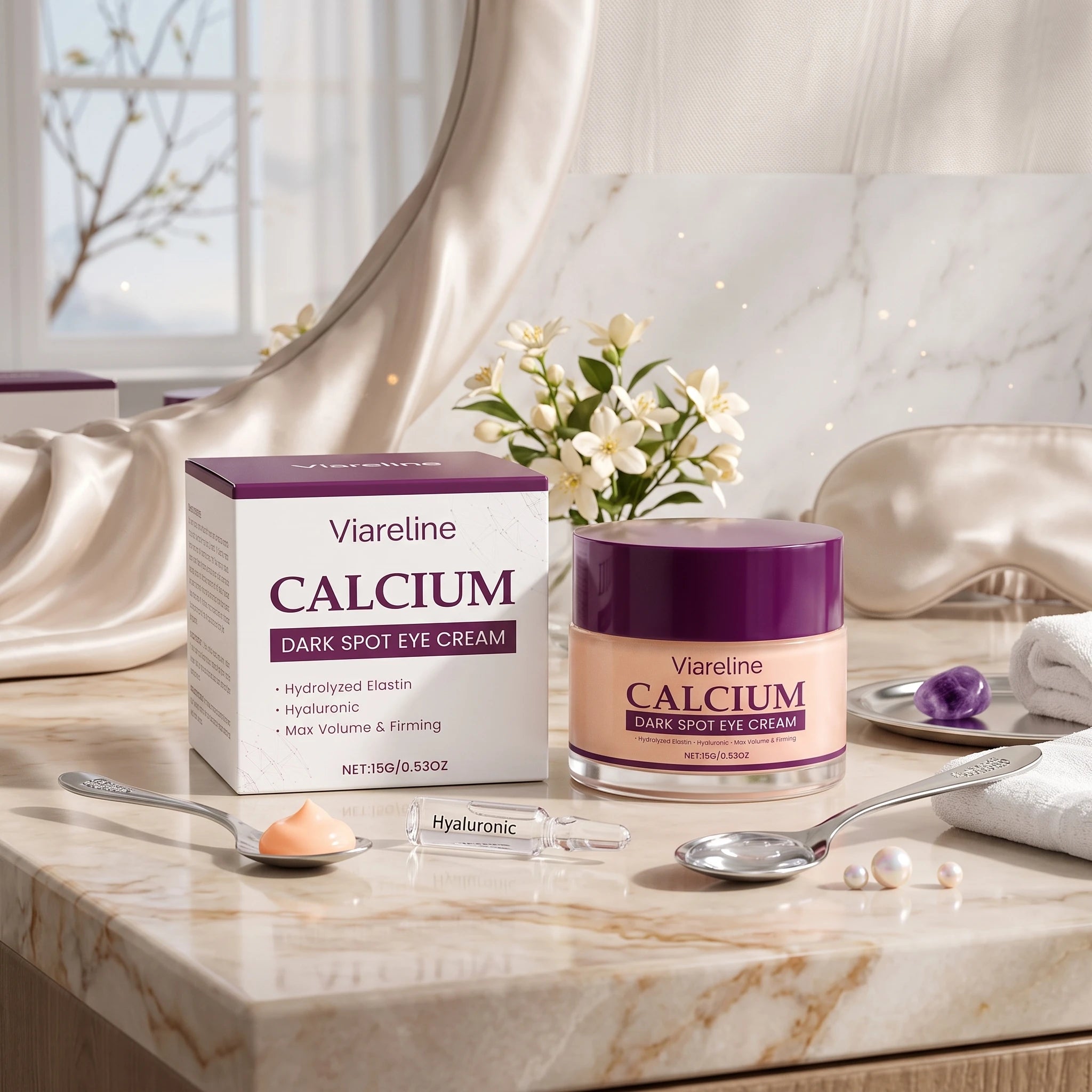 Calcium Firming Eye Cream for Dark Circles and Fine Lines - 4