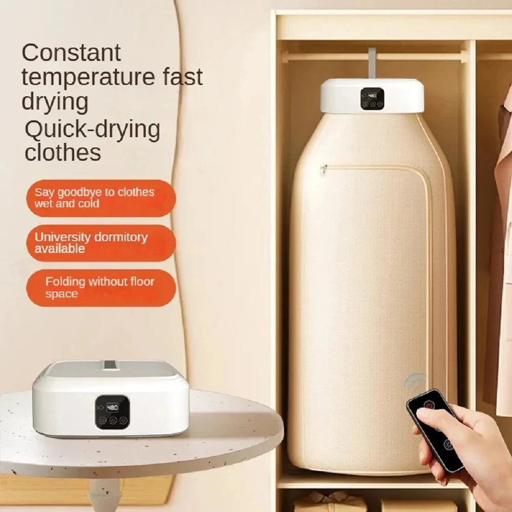 Portable Electric Clothes Dryer with Remote Control