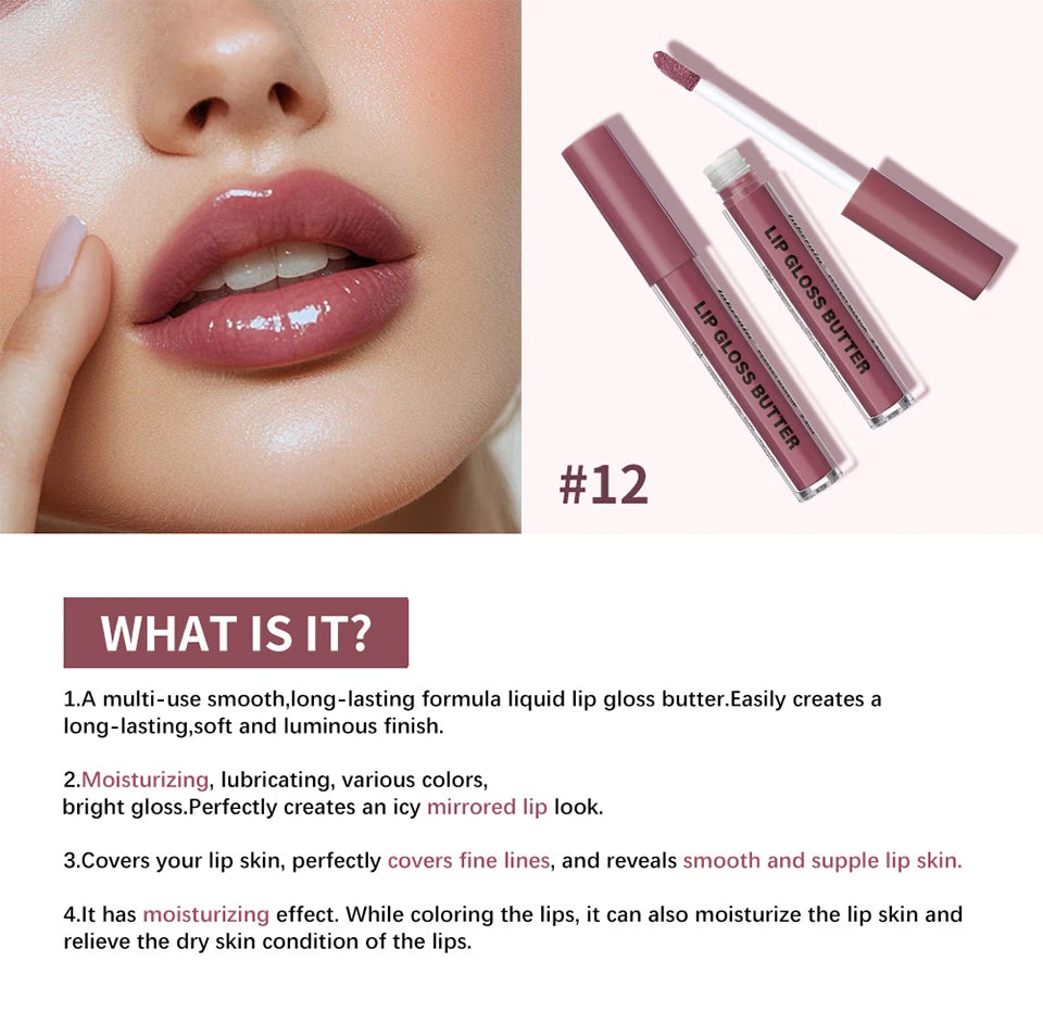 Hydrating Mirror-Finish Lip Gloss for Smooth Plump Lips - 11