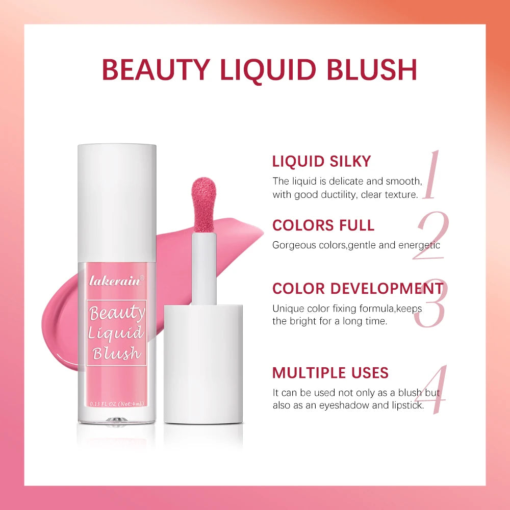 Waterproof Liquid Cheek Blush for Natural Makeup - 3