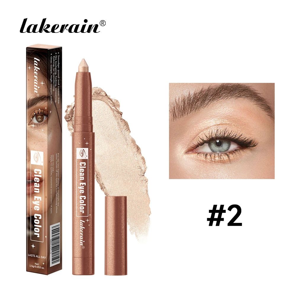Waterproof Smudge-Proof Shimmer Eyeshadow Stick