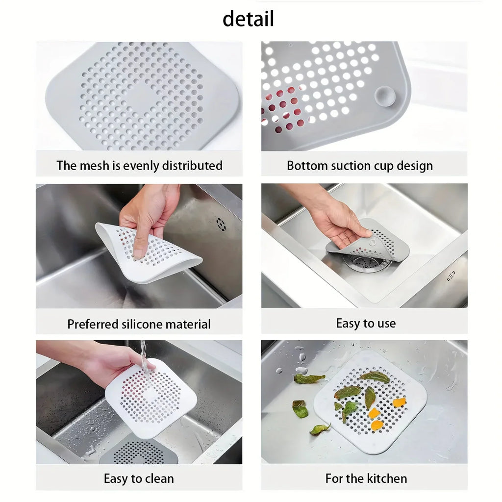 Anti-Clog Silicone Hair Catcher and Drain Strainer