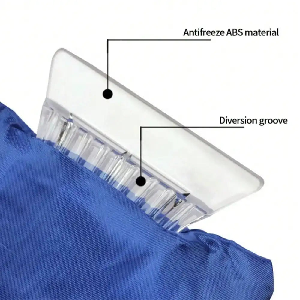 Insulated Ice Scraper Mitt for Car Windshield Winter Snow Removal