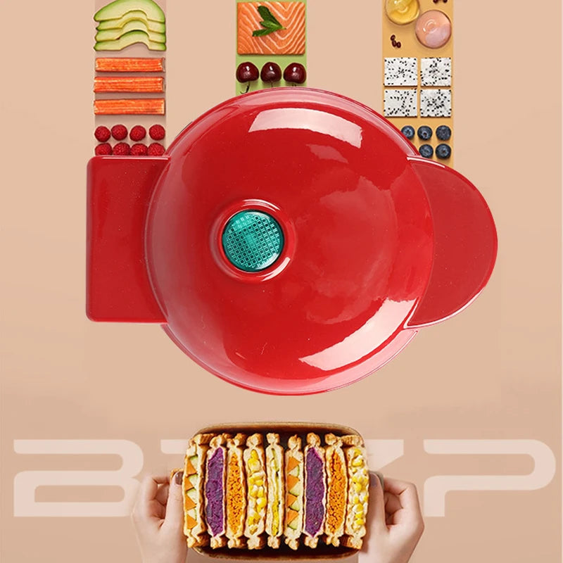 Mini Electric Bubble Waffle Maker for Breakfast