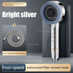 4-Mode High-Pressure Handheld Shower Head