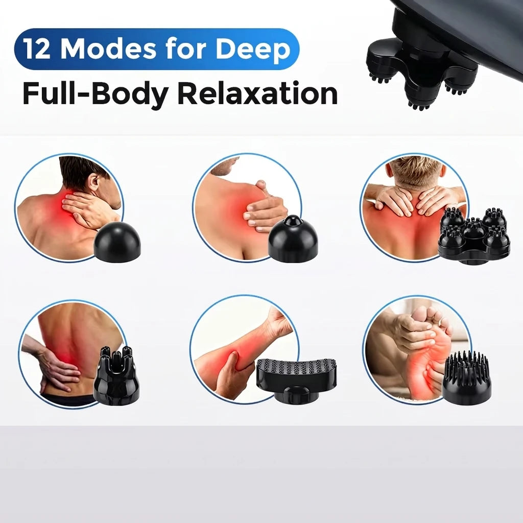 Electric Handheld Full Body Percussion Massager - 4