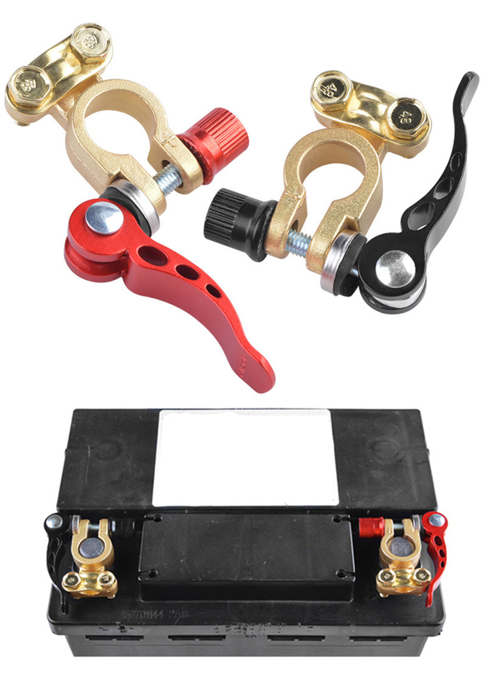 Quick Release Car Battery Terminal Connectors - 10