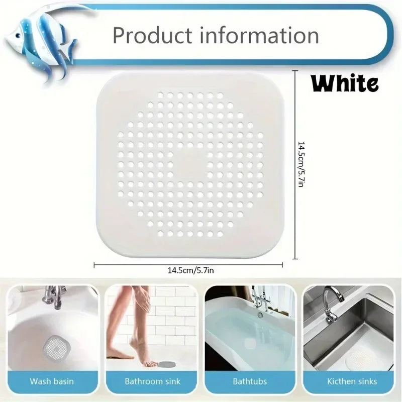 Anti-Clog Silicone Hair Catcher and Drain Strainer