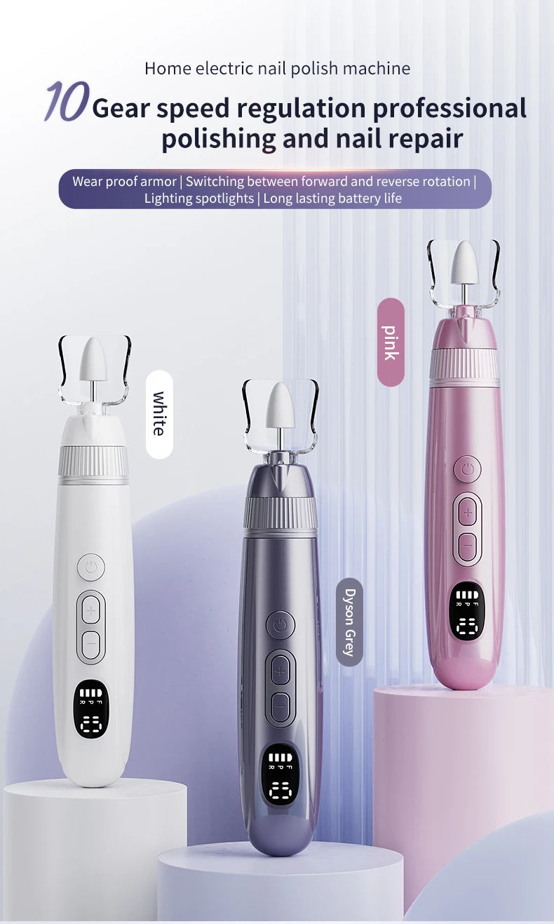 Electric Cordless Manicure and Pedicure Nail Drill Kit