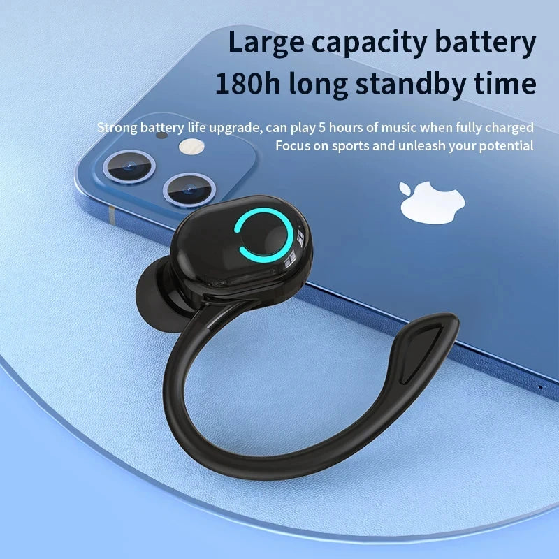 Wireless Ear-Hook Bluetooth Headset for Sports and Business - 4