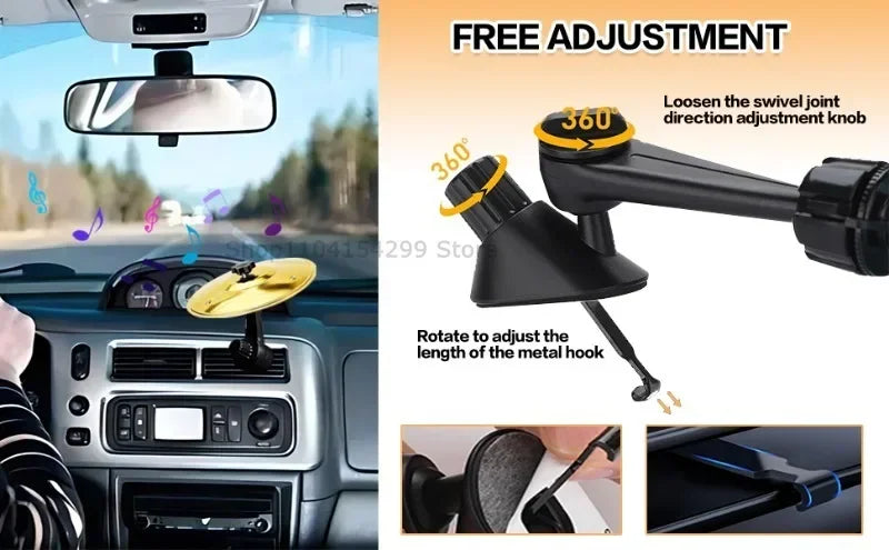 Mini Drum Cymbal Car Vent Decoration Accessory