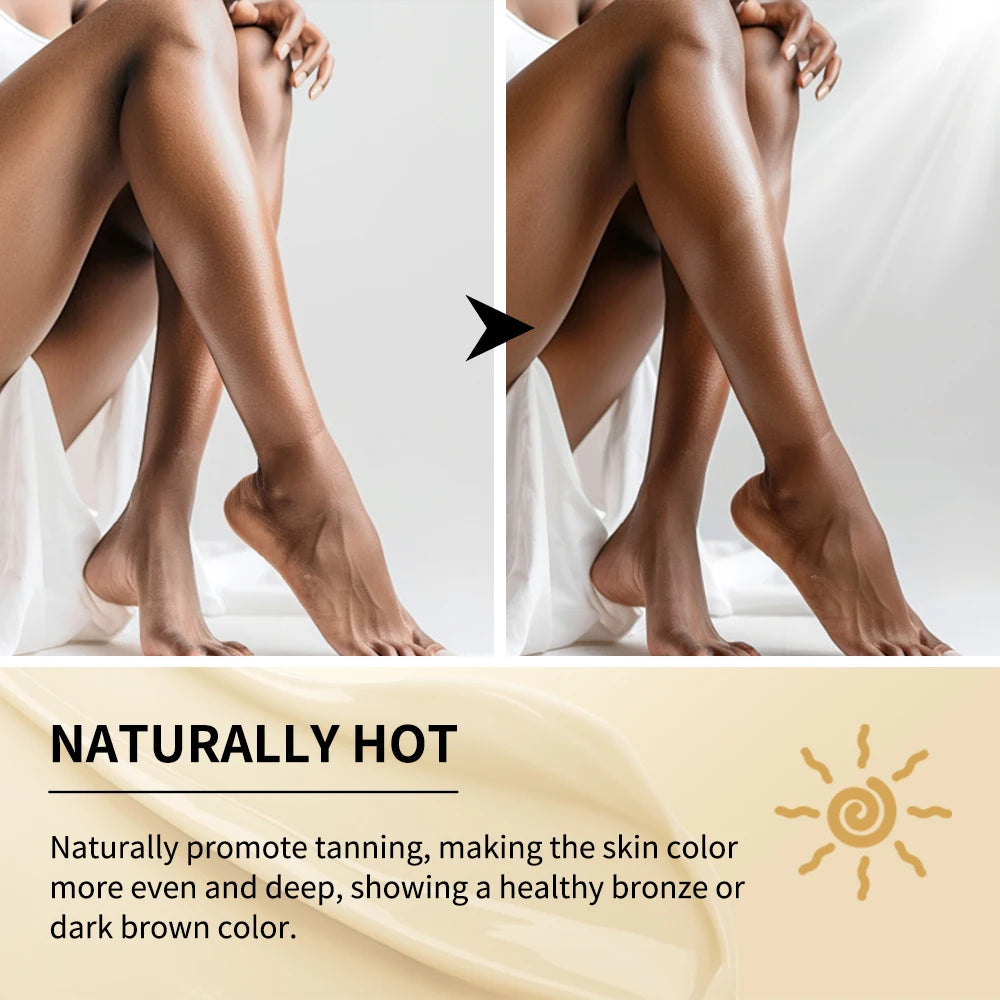 Hot Tanning Accelerator Cream for Smooth Natural Glow