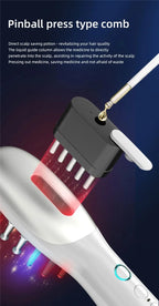 Electric EMS Scalp Massager and Hair Oil Applicator Comb
