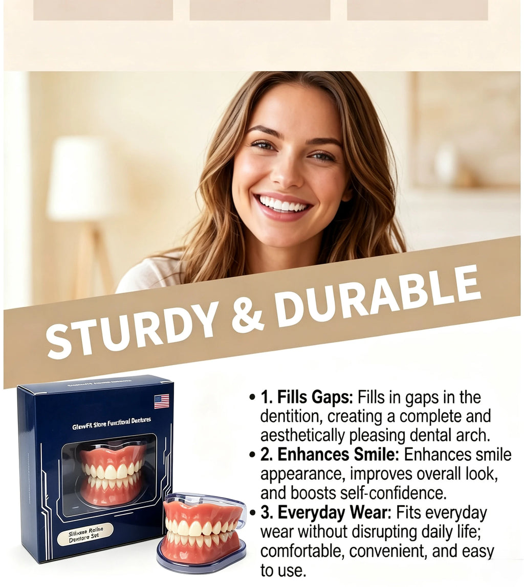 Instant Smile Resin Dentures Full Mouth Set