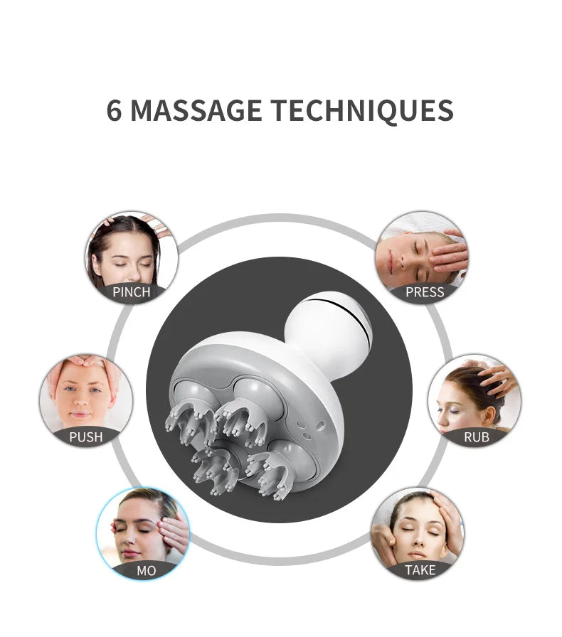 Electric Cordless Scalp and Body Massage Tool - 11