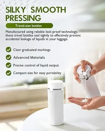 4-in-1 Portable Leak-Proof Travel Dispenser Bottle