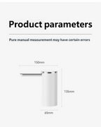 Automatic Rechargeable Electric Water Bottle Pump with Digital Display