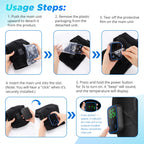 Wireless Heated Shoulder Massager with Vibration and App Control