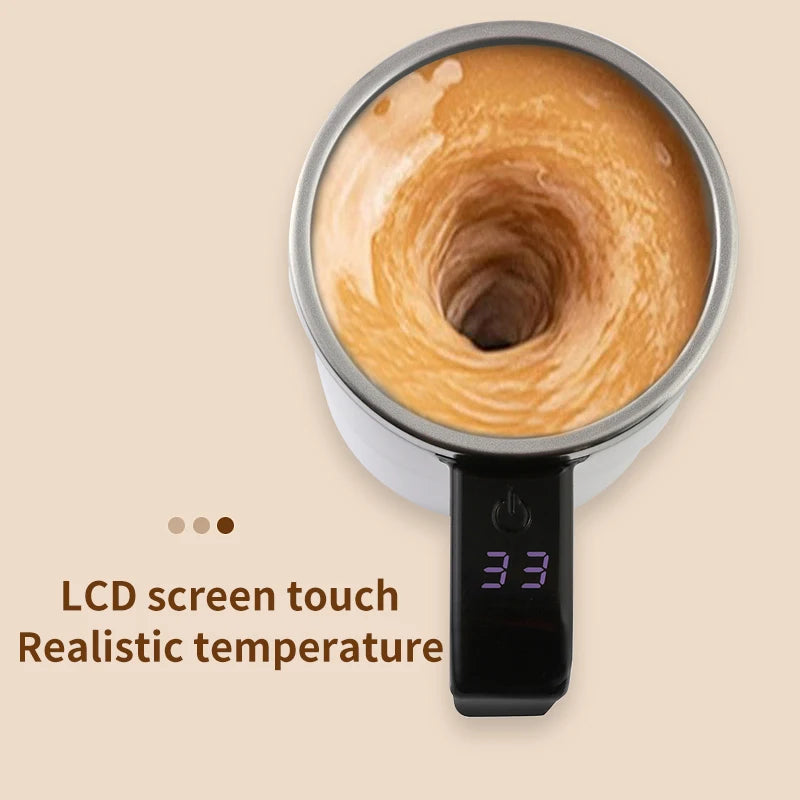 Automatic Self-Stirring Temperature Display Mug - 3
