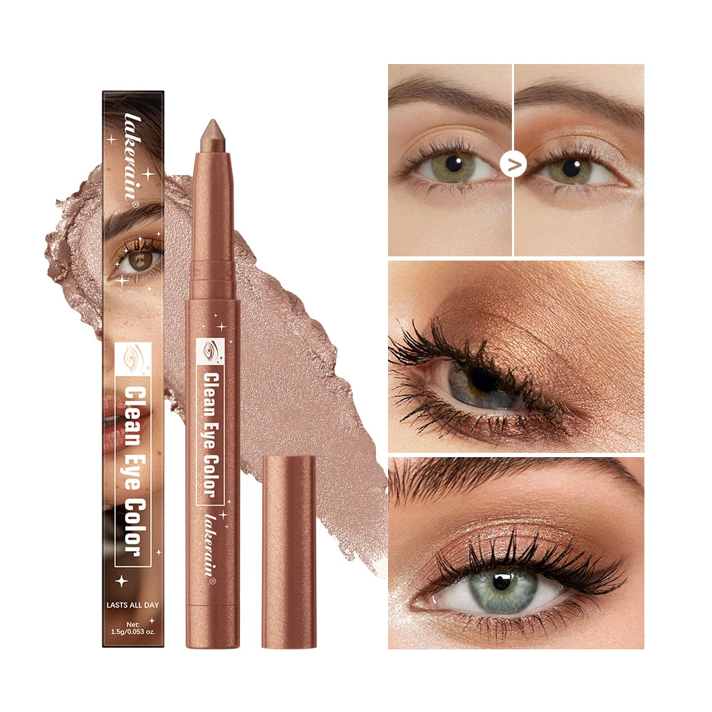 Creamy Eyeshadow Stick for Long-Lasting Shimmer Eye Makeup - 3