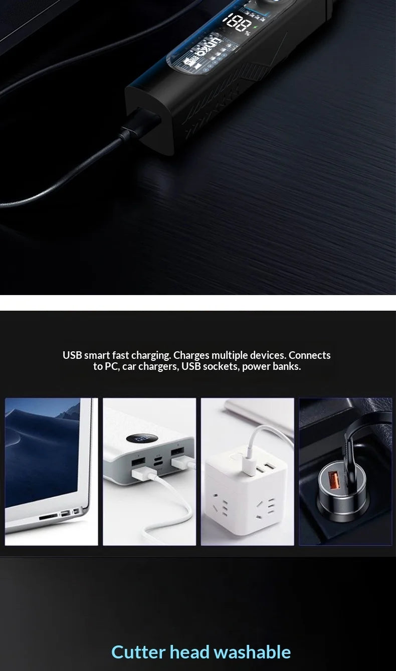 Electric Rechargeable Nose and Ear Hair Trimmer - 17
