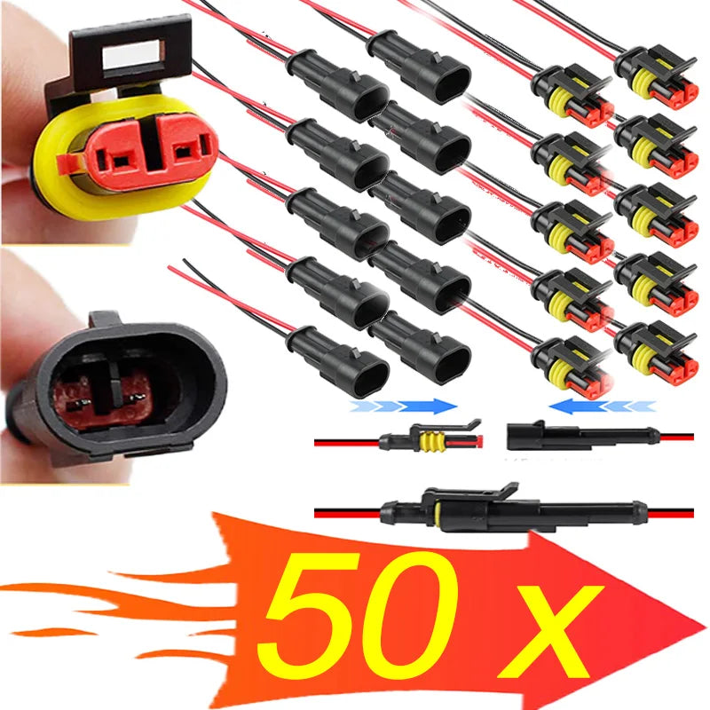 Waterproof Automotive Electrical Wire Connector Kit - 1