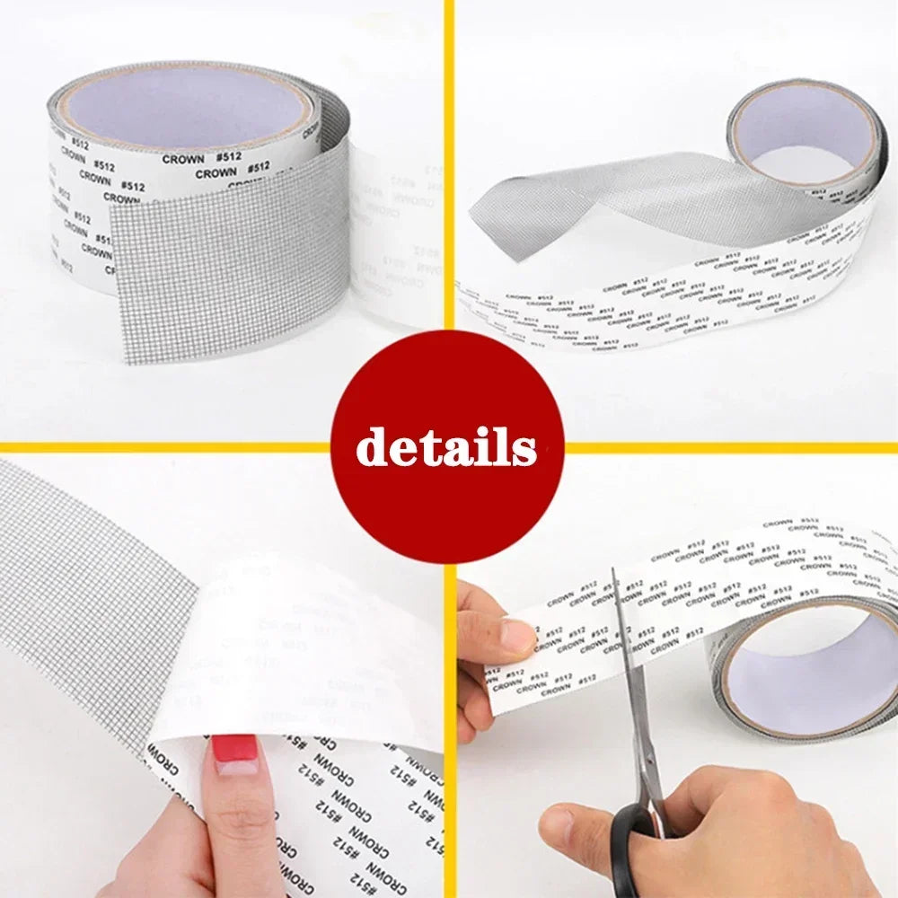 Waterproof Window Screen Repair Tape Mesh Patch