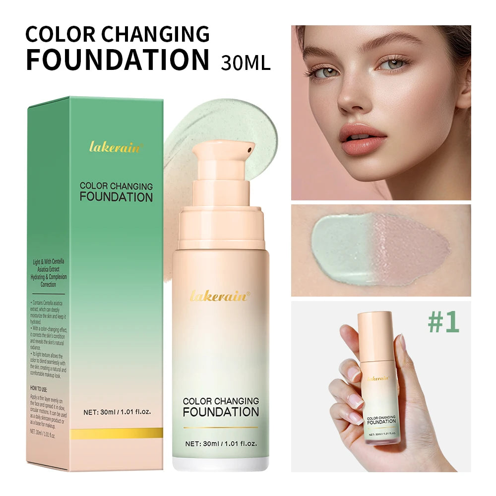 Color-Changing Liquid Foundation for Flawless Radiant Skin - 22