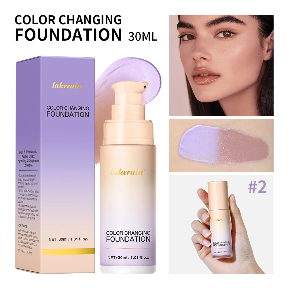 Color-Changing Liquid Foundation for Flawless Radiant Skin - 21