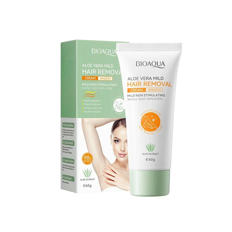 Painless Gentle Hair Removal Cream for Face and Body