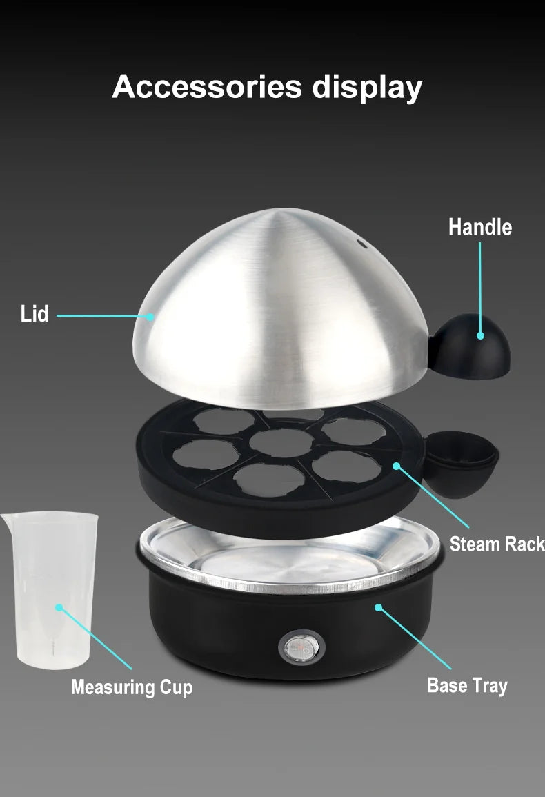 Electric Egg Boiler and Steamer for Perfectly Cooked Eggs - 11