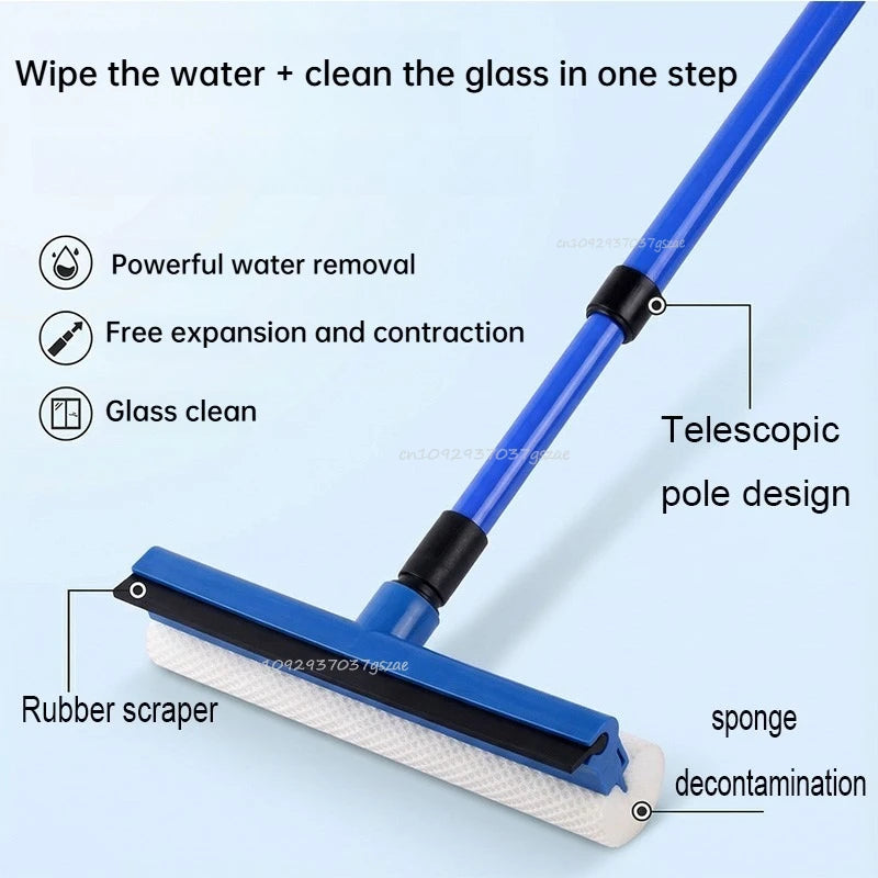 2-in-1 Telescopic Window Cleaner and Squeegee