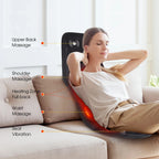 Full-Body Electric Heated Massage Chair Cushion for Home and Car