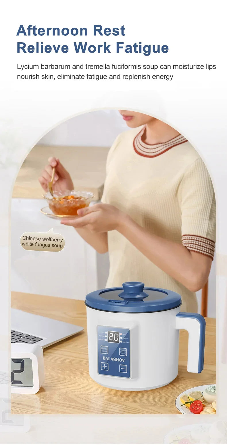 Compact Multi-Function Electric Rice Cooker for Home