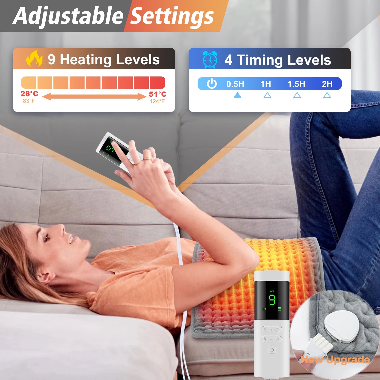 Electric Heating Pad for Pain Relief and Warmth - 2